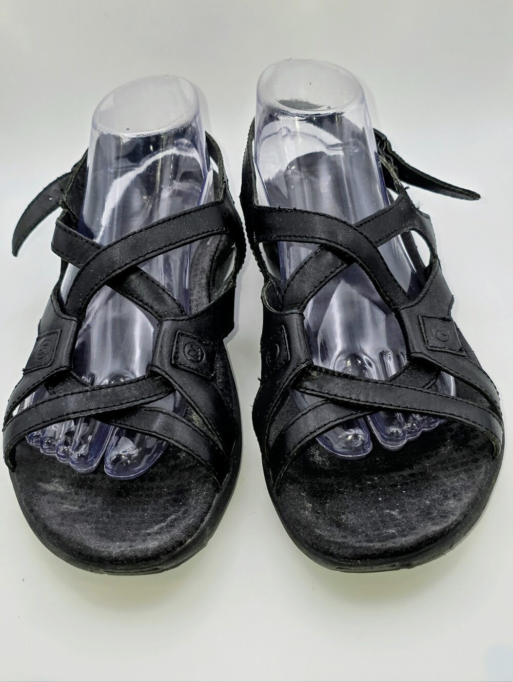 Merrell Agave Genuine Leather Strappy Black Sandals (11)